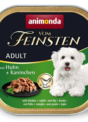 Animonda vom Feinsten Dog Adult Kurczak i Królik w sosie tacka 150g