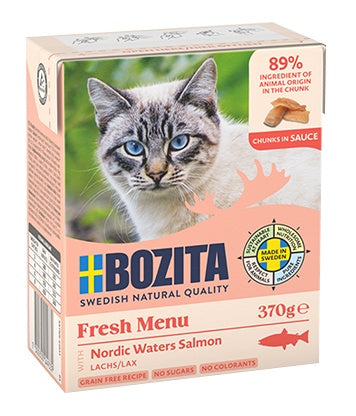Bozita z Łososiem kawałki w sosie kartonik 370g