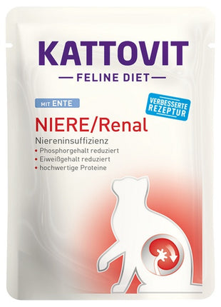 Kattovit Feline Diet Niere/Renal kaczka saszetka 85g