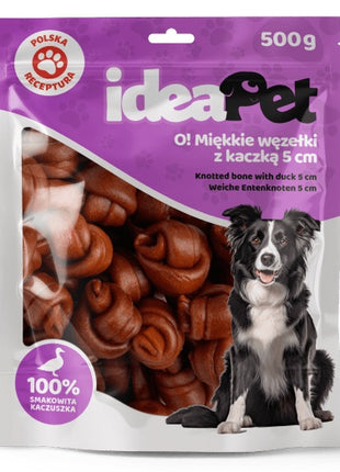IdeaPet Miękkie węzełki z kaczką 5cm 500g