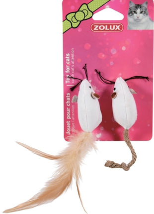 Zolux Canvas Muis Wit