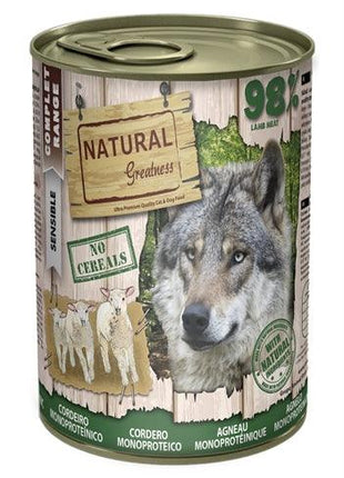 Natural Greatness Monoprotein Lam - Hypoallergeen natvoer voor honden - 170 gram