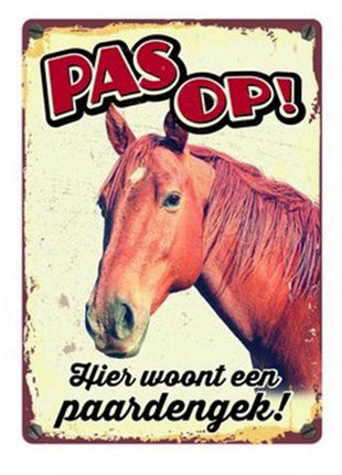 Plenty Gifts Waakbord Blik Paard