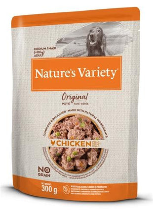 Nature's Variety Original Adult Medium/Maxi Pouch Kip - Graanvrij natvoer - 300 gram