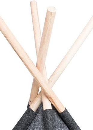 Trixie Schuilplaats Tipi Vilt Antraciet