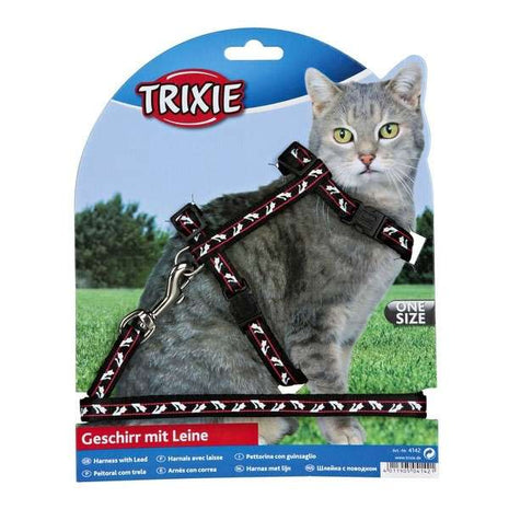 Trixie Katzen-Garnitur mit Leine + Schnappverschlüssen
