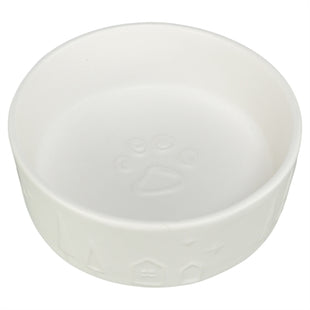Trixie Voerbak Hond Keramiek Wit