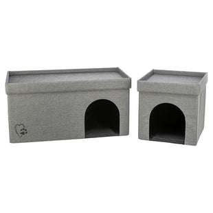 Trixie Kattenmand / Kattenhuis Kimy Soft 2 Verdiepingen Lichtgrijs