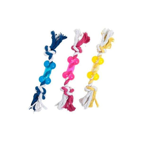 Karlie good4fun TPR Knochen mit Seil - 9 cm
