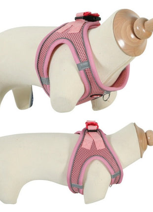 Zolux Szelki oddychające z siatki L różowe