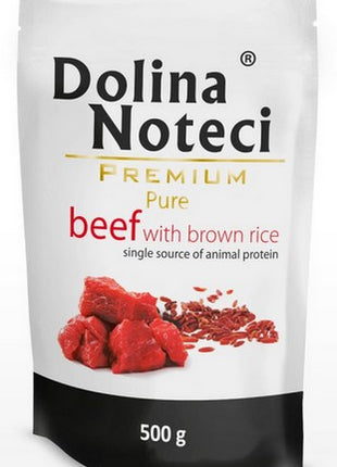 Dolina Noteci Premium Pies Pure Wołowina i ryż saszetka 500g