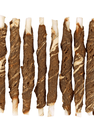 Braaaf Rawhide Roll Sticks Lam & Vis - 8 st.