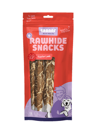 Braaaf Rawhide Twister Lam & Vis - 21 cm