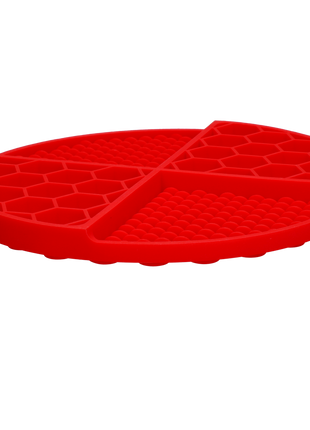 Eat Slow Live Longer Lick Mat Dimensions Circle Rood