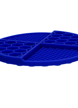 Eat Slow Live Longer Lick Mat Dimensions Circle Blauw