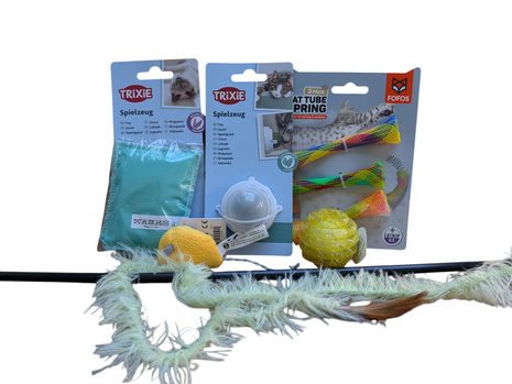 Fidello Fun Pack para Gatos e Gatinhos - Brincadeira, desafio e diversão num só produto