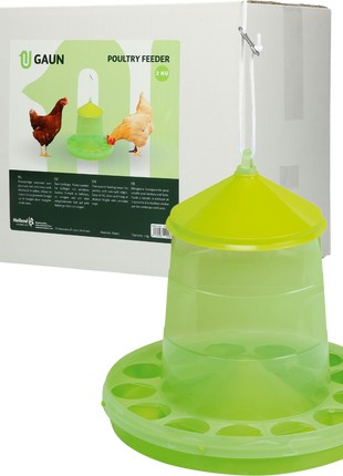 Gaun Pluimvee Voertoren Limoengroen 2 kg
