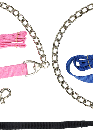 Geleidelijn met ketting zwart 250cm