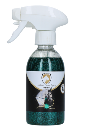 Excellent Horse Hi Gloss Glitter Spray Turquoise 250 ml