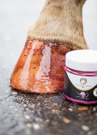 Excellent Horse Hi Gloss Glitter Hoof Polish Pink 150 ml