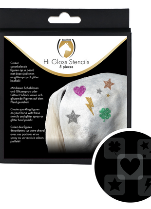 Excellent Horse Hi Gloss Stencils 5 stuks