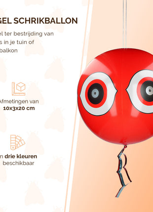 Knock Pest Schrikballon Rood