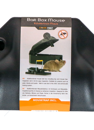 Knock Pest Voerdoos Muis incl. Sleutel + Muizenklem