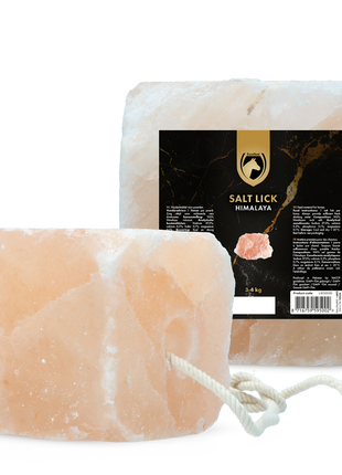 Excellent Horse Salt Lick Himalaya 3-4 kg (Met touw)
