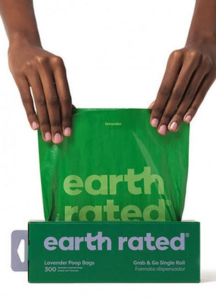 Earth Rated Woreczki do zbierania odchodów 300szt lawendowe