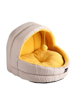 Minus One Hideaway Cat Cave Yellow