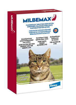 Milbemax Comprimido para desparasitante de gatos de 2 a 8 kg - 2 colheres de sopa