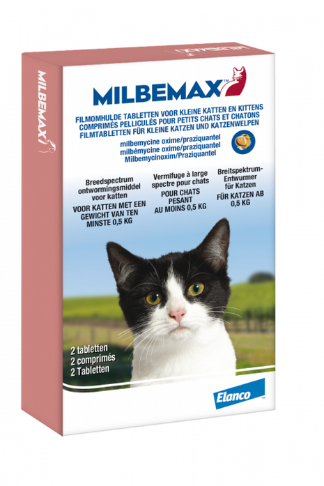 Milbemax Desparasitante para Gatos Pequenos/Gatinhos – 2 comprimidos