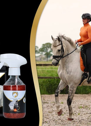 Excellent Horse Hi Gloss Glitter Hoof Polish Silver 150 ml