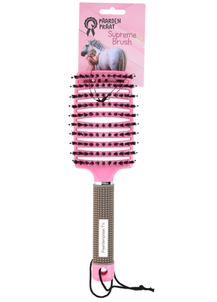 Paardenpraat Horse Supreme Borstel Roze