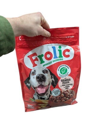 Ração seca Frolic com carne de bovino - Alimento acessível para cães com carne de bovino e vegetais - 2,6 kg
