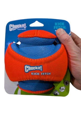Chuckit Kick Fetch – Bola de futebol resistente para cães