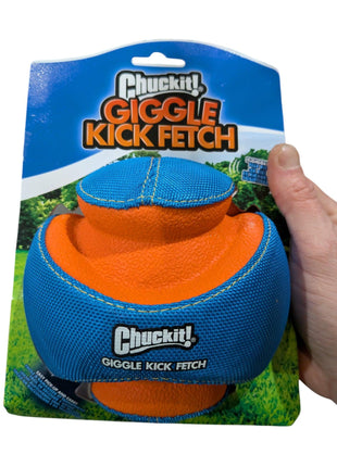 Chuckit Giggle Kick Fetch - bola exclusiva com um divertido som de "gargalhada"