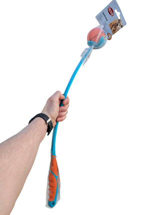 Trixie Throw Stick com Bola - Brinquedo de Busca para Cães - 60 cm
