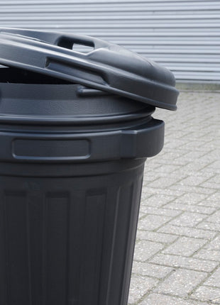 Voerton met draaisluiting 70 liter Zwart