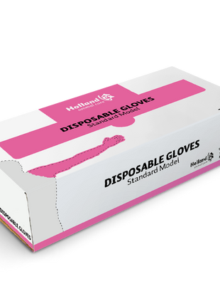 Wegwerphandschoenen Vet Roze