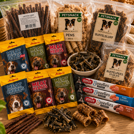 Fidello pacote mensal de snacks para cães – guloseimas variadas para um mês inteiro - 2 kg